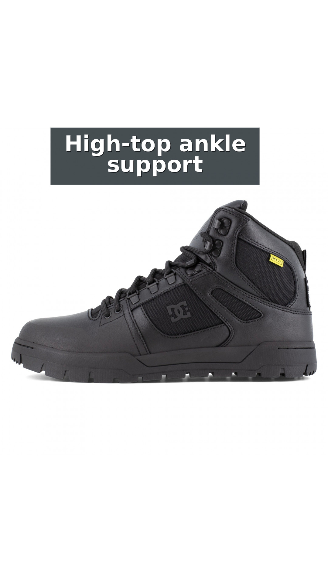 Men's Waterproof Composite Toe Work High-Top with Metatarsal Guard - DC Work Crew Pure Work style detail 5: High-top ankle support