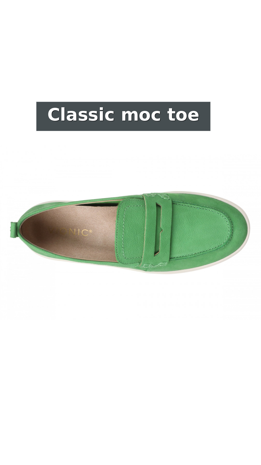 Vionic Uptown Resort Women's Slip-On Loafer Moc Casual Shoes style detail 9: Classic moc toe