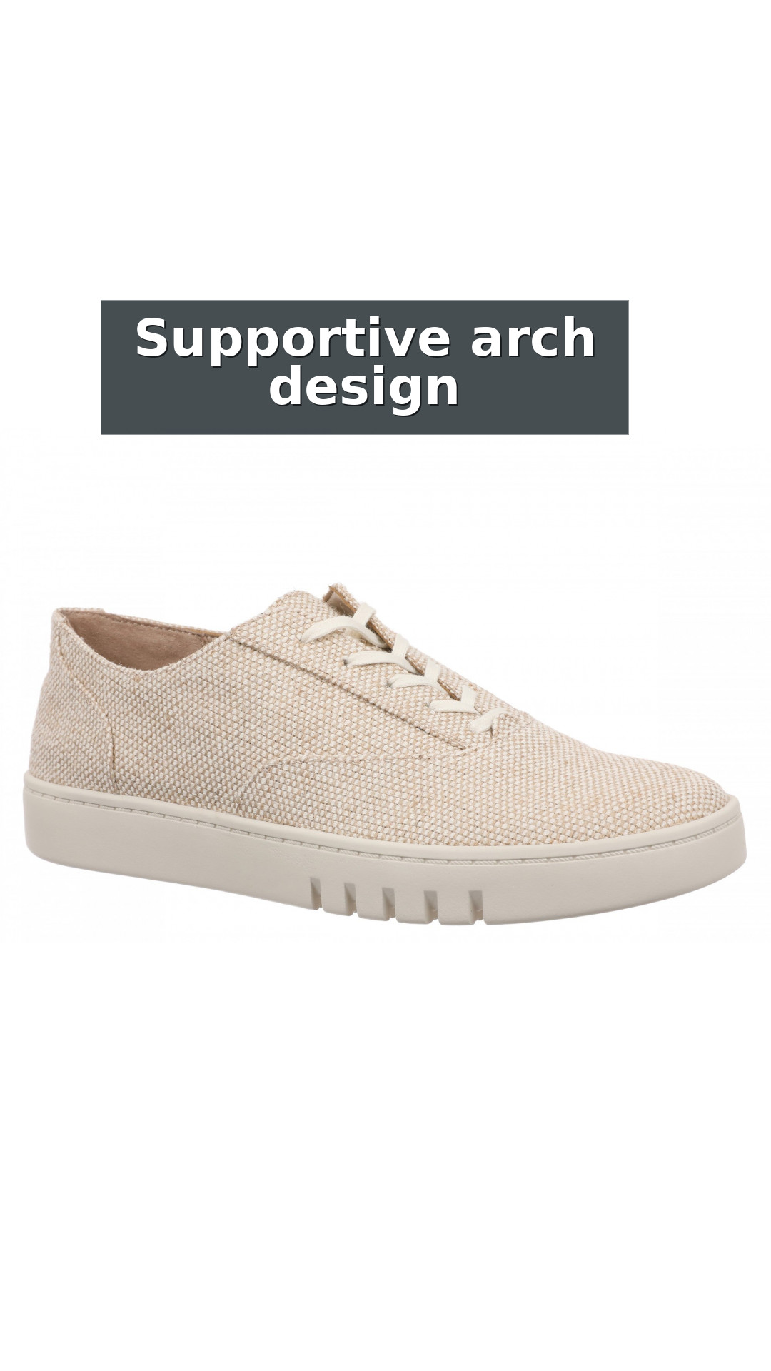 Vionic Callie Women's Loafer Slip On Hybrid Oxford style detail 2: Supportive arch design