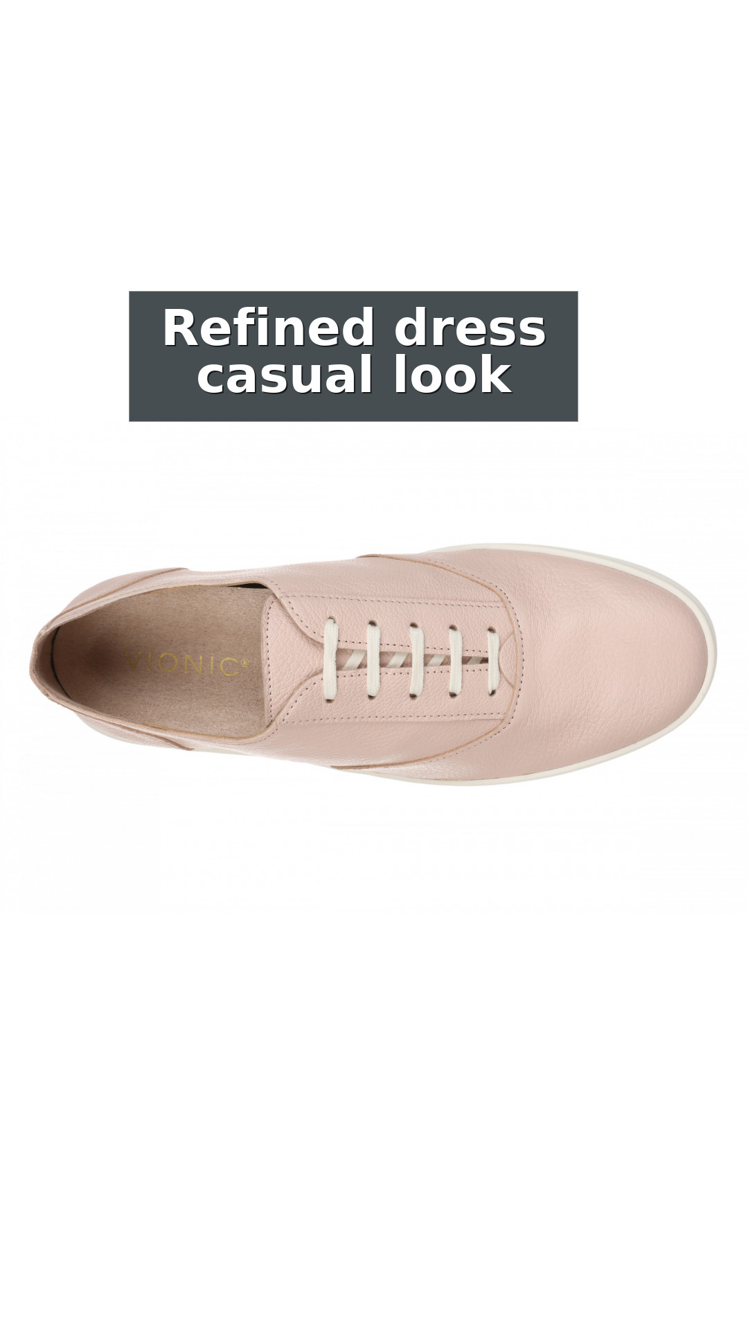 Vionic Callie Women's Loafer Slip On Hybrid Oxford style detail 8: Refined dress casual look