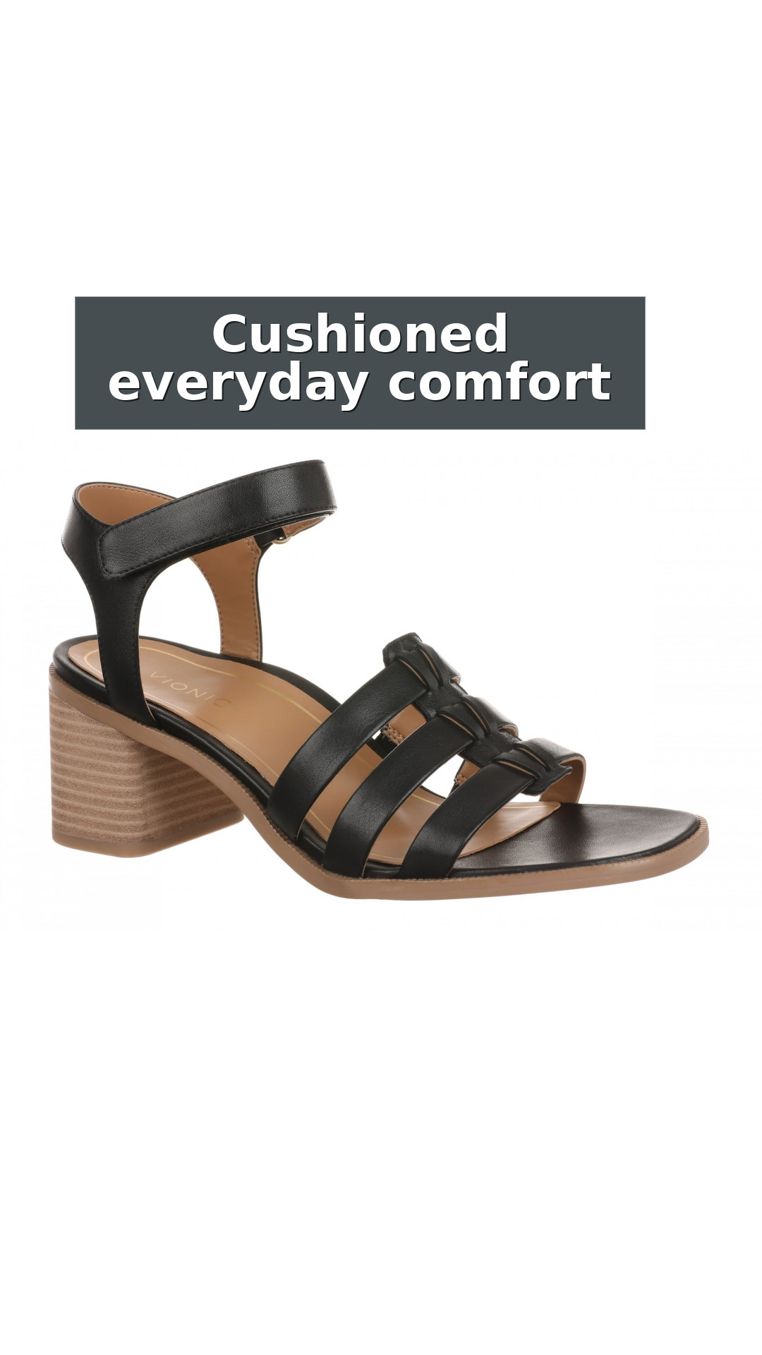 Vionic Maisy Women's Orthotic Supportive Heeled Sandal style detail 3: Cushioned everyday comfort