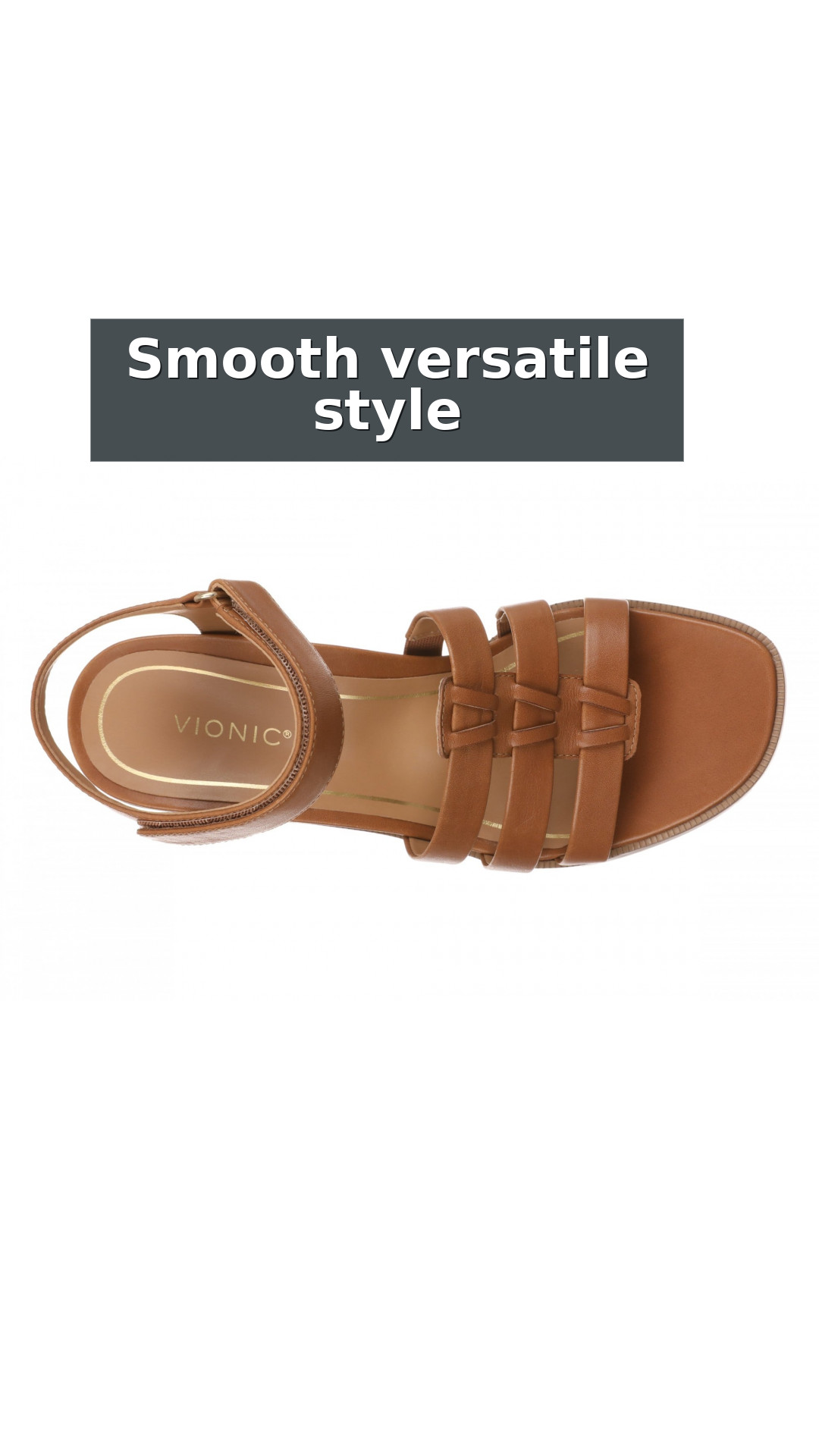 Vionic Maisy Women's Orthotic Supportive Heeled Sandal style detail 6: Smooth versatile style