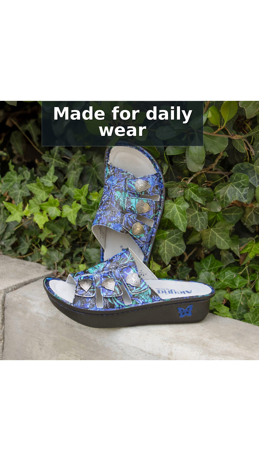 Alegria Julee Comfort Arch Support Women's Slide Sandal style detail 11: Made for daily wear