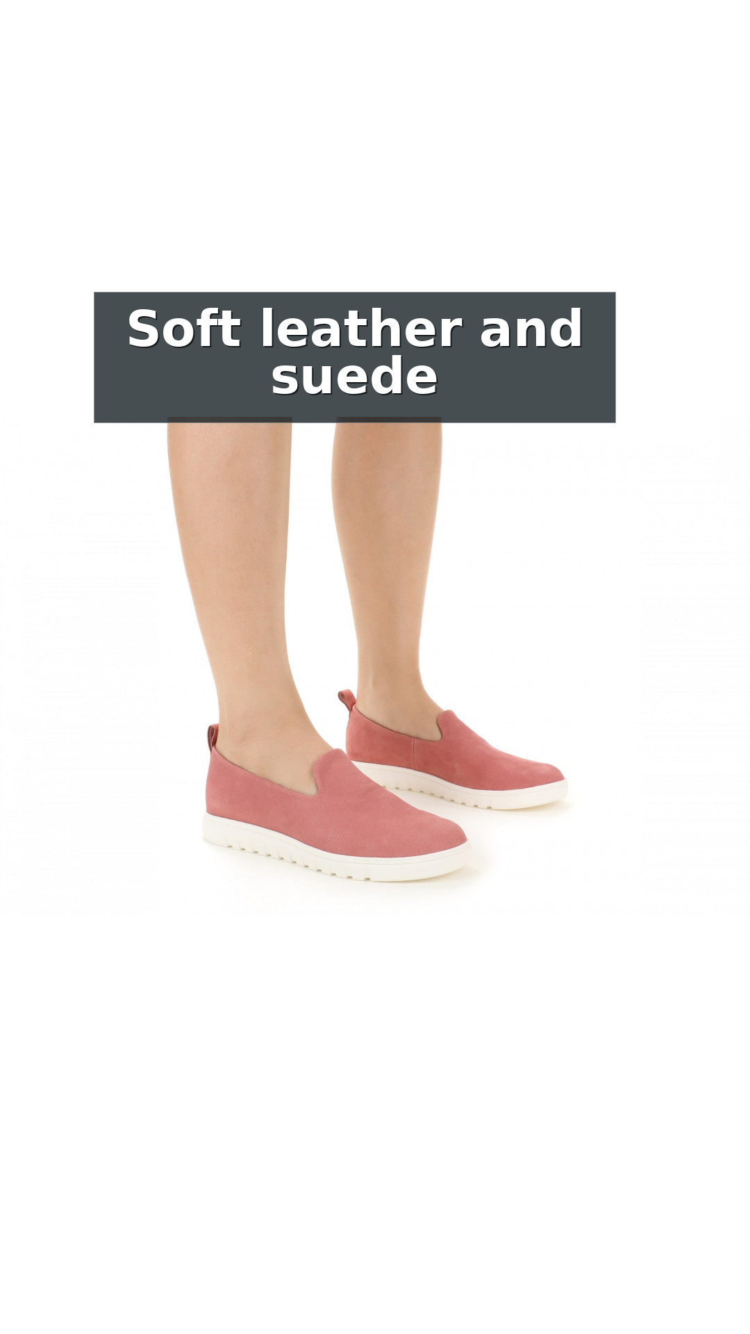Vionic Uptown Willa Women's Orthotic Slip-On Loafer style detail 5: Soft leather and suede