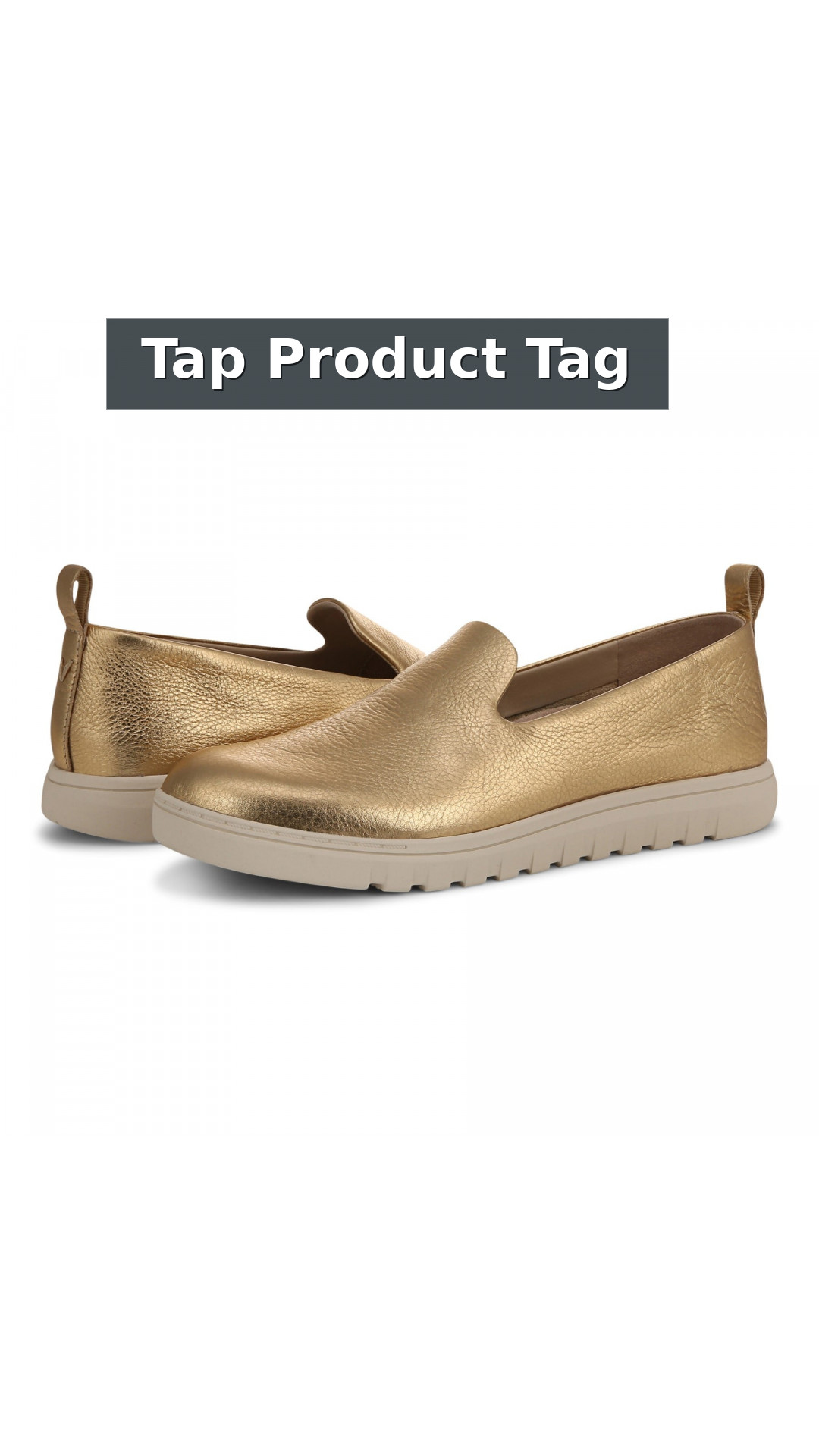 Vionic Uptown Willa Women's Orthotic Slip-On Loafer style detail 12: Tap Product Tag