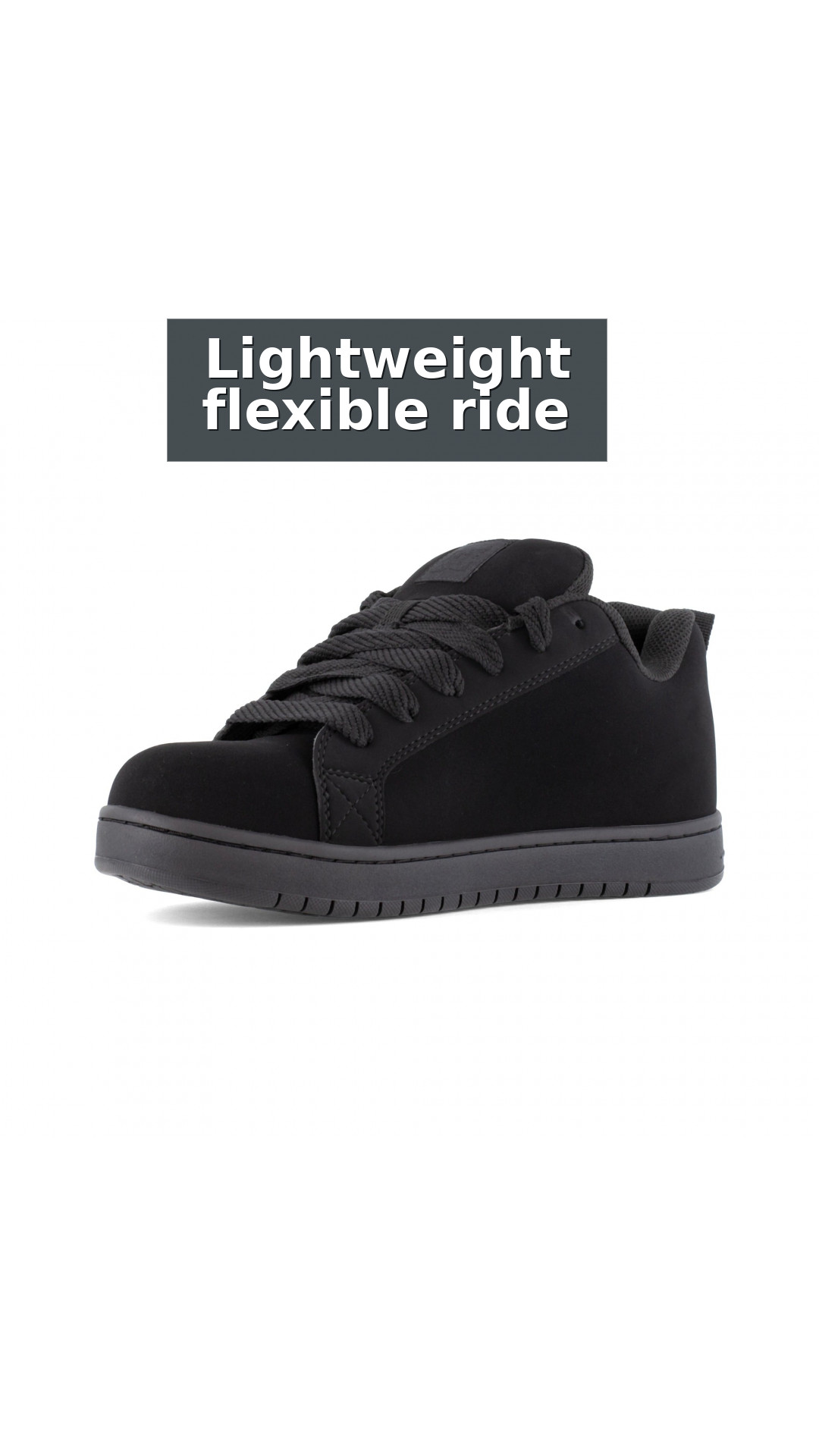 DC Work Crew Court Graffik Work Men's Composite Toe - Men's Work Shoe - Black style detail 6: Lightweight flexible ride